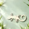 Graffiti Artesanal para Niños, Diseño de Corazón Grande, Etiqueta de Lagarto de Madera, Manualidad DIY, 1 Pieza con 1 Pieza de Cuerda