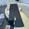 Tiro real estilo coreano pantalón de pierna ancha de cintura alta con cordón de modal para mujer verano 2026 caída perezoso casual fino pantalón de pierna ancha