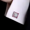Gemelos de Regalo Corporativo, Pasadores de Puño Florales Esmaltados de Lujo Ligero, Accesorios para Camisa Franceses, Regalos Conmemorativos de Negocios, Se Pueden Grabar