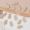 Botones Lindos y Versátiles de Animales de Dibujos Animados de Madera y Cuentas Sueltas, Accesorios Hechos a Mano para Pulseras y Collares DIY, Materiales de Cuentas de Madera