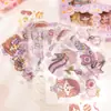 Juego de 100 pegatinas para cuenta de mano, transparentes, impermeables, sin dejar rastro, con forma de corazón de niña, pegatinas decorativas de papelería para hacer tú mismo.