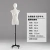 Mannequin Feminino de Meio Corpo com Cobertura de Tecido, Novo Suporte de Exibição com Mãos Móveis para Vitrine de Loja de Roupas