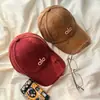 Gorra de Béisbol Alq con Bordado 3D, Moda Versátil Estilo Coreano con Visera, Estilo Pareja, Gorra Suave que Adelgaza el Rostro