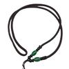Corrente longa para suéter cordão trançado corda de colar de jade atacado corda com pingente de contas de ágata e jade corda grossa corda trançada