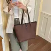 Bolsa de ombro lisa, estilosa e elegante, bolsa tote vintage de nicho grande capacidade, nova bolsa de mão modelo 2026, bolsa casual