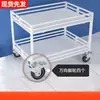 Carrinho de feira dobrável multiuso para feiras noturnas, carrinho móvel de lanches e gelatina de gelo, stand promocional, oferta especial, com rodas, prateleira