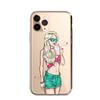 Comercio Exterior Nueva Personalidad Artística Carcasa para Teléfono Móvil de Niña iPhone16ProMax para Mujer Adecuada para Cubierta Protectora Apple 12