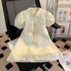 24 Comercio Exterior Ropa Infantil Vestido Infantil Nuevo Vestido con Colgante Bordado para Niña Vestido Infantil de Diente de León Cheongsam Chino