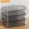 Caixa de Armazenamento Transparente Grande Capacidade Doméstica Guarda-Roupa Roupas Caixa de Plástico Baú de Brinquedos Organização de Armazenamento Cesto de Armazenamento