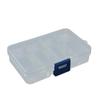Caja de plástico transparente extraíble de 8 rejillas, caja portátil para medicamentos, accesorios para uñas, caja de herramientas, embalaje, almacenamiento, caja de acabado de escritorio