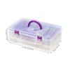 Caja de almacenamiento portátil para herramientas de pintura de diamantes, taladro manual, caja de almacenamiento de plástico nueva de 40 botellas redondas.