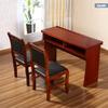 Mesa de Entrenamiento de Pintura Kunming Madera Maciza Pegatina Cuero Silla Doble Mesa y Silla de Oficina y Conferencia Fabricante Venta Directa