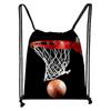 Grande bolsa de basquete pacote legal bolso estampado padrão poliéster bolsa traseira grande capacidade bolsa com cordão fabricantes atacado quente