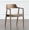 Mesa redonda nórdica de madera maciza, sencilla, para el hogar, sala de estar, ocio, mesa de negociación, sala de reuniones, recepción, mesa de centro creativa y combinación de silla.