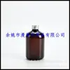 Botella Gruesa de Aluminio con Tapa Marrón de 300 ml para Cebo de Peces, Botella Dispensadora de Gel de Ducha, Botella para Medicina de Pesca, Botella Dispensadora de Artículos de Tocador