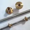 Tornillo de Impresora 3D Tipo T8 Tornillo Trapezoidal Acero Inoxidable 304 Diente Completo Tornillo Tuerca para Motor Paso a Paso Avance 8
