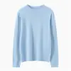Suéter Básico Minimalista de Punto de Cuello Medio Alto para Mujer Hilo 100% Algodón Holgado Adelgazante Multicolor Suéter Base