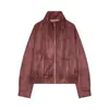 Fabricante de ropa de mujer transfronterizo al por mayor 2026 AliExpress artículo de moda casual más vendido con cremallera cuello alto holgado gabardina