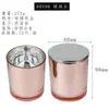 Taza de vidrio electrochapado para vela DIY hecha a mano casera recipiente para vela de aromaterapia de cera de soja Portavelas decoración taza vacía venta al por mayor