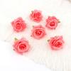 Gotas de Orvalho Acessórios Cabeça de Flor Rosa DIY Flor Artificial Pano de Seda Acessórios de Cocar Gotas Cachos Rosas Acessórios Faixa de Cabelo