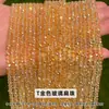 Jingdian Jewelry Contas Planas Iridescentes Vidro de Cristal Contas Soltas Pulseira Tornozeleira Colar DIY Acessórios Materiais Produtos Semi-acabados