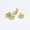 Anel de Espaçador de Diamante com Furo Grande em Ouro 18K Banhado Cor Duradoura Micro-Incustado Zircônia Acessórios para Joias DIY Contas de Roda Contas Soltas Materiais Espaçadores