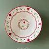 Tigela de Arroz Cerâmica 6 Polegadas Flor Narciso Tigela de Sopa Doméstica Cor Sob Esmalte Atacado Tigela para Macarrão Instantâneo Seguro para Micro-ondas