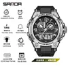 Popular Reloj Electrónico para Hombre Sanda Impermeable para Exteriores Tendencia de Moda Tecnología Negra Multifuncional Despertador para Hombre Reloj Cronógrafo