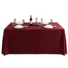 Toalha de Mesa para Conferência, Cor Sólida, Capa de Mesa Retangular Espessa, Toalha de Mesa para Banquete de Hotel, Atacado, à Prova de Óleo, Impermeável