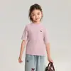 Pudding Haru Ropa Infantil Camiseta 2025 Invierno Caliente Terciopelo Manga Corta Camiseta Base Espolvoreada con Plateado Brillante Camiseta de Manga Corta de Año Nuevo