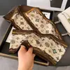 Nuevo Pañuelo Largo de Seda para Mujer en Primavera, Otoño y Verano, Pañuelo de Cuello Estampado, Pequeño Pañuelo Decorativo Moderno y Versátil