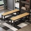 Taburete Largo Taburete para Cambiarse los Zapatos Banco Largo para el Hogar Vestidor Baño Mesa de Comedor Tienda de Ropa Deportiva Banco de Descanso para la Cancha