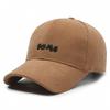 Gorra de Pana Calle Letra Bordada Gorra de Béisbol para Hombre y Mujer Estilo Coreano Exterior Combinación con Todo Rostro Mostrado Gorra Pequeña