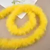 Tira de plumas planas de color directo de fábrica Tira de lana de pavo materiales de decoración manualidades regalo de Navidad DIY