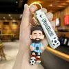 Nuevo Llavero Estrella Mundial de Messi Adorno de Camiseta Estrella de Fútbol Llavero para Coche y Bolsa para Novio