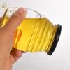 Suministro de fábrica botella de miel de rosca de 500 ml vidrio transparente decoración para el hogar se puede equipar con tapa de hojalata gran cantidad Congyou