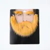 Halloween Simulación Palabra Hu Disfraz Accesorios Bigotes Negros Papá Noel Barba Blanca Barba Falsa
