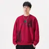 Ropa para Hombre Fengshe / Camiseta de Manga Larga Pesada 360g para Hombre, Estilo Americano Degradado Lavado Cuello Redondo Casual Holgada Sudadera para Hombre