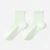 Calcetines de Media Caña Versátiles Largos de Algodón Puro Transpirables Antideslizantes Resistentes al Olor para Mujer Primavera Venta al por Mayor