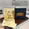 Tarjeta de Felicitación Creativa de Gama Alta con Pop-Up 3D, Estampado Dorado, Pastel de Cumpleaños, Música, Luces, Tarjeta con Purpurina, Regalo de Bendición