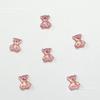 Joias de Resina para Nail Art de Desenho Animado Misturadas com Ursinhos Fofos Eletrodepositados Decoração para Nail Art Pequenas Joias Decorações de Unha para Crianças