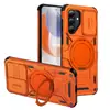 Nueva funda para teléfono Samsung A57 de comercio exterior, con diseño de airbag amortiguador, soporte giratorio y protección completa para la lente