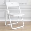 Silla Plegable Hogar Moderno Celebridad de Internet Silla de Plástico para Fotos Dormitorio Oficina Reunión Capacitación Exterior Silla con Respaldo Taburete