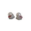 Pendientes de estilo dulce y fresco con circonitas y perlas de gato para mujer, elegantes y modernos, que combinan con todo.