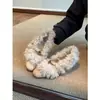 Versión de cuero suave~zapatos planos de ballet de piel de cordero con punta cuadrada para mujer, nuevo estilo invierno 2026, con cordones, corte bajo, con diseño interior para aumentar la altura para un efecto adelgazante