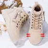 Sapatos femininos de algodão sapatos transfronteiriços que aumentam a altura novo estilo feminino tamanho grande moda botas de algodão sola grossa confortáveis botas longas botas à prova de frio e quentes