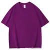 Verano 2026 300g Algodón Puro Peso Pesado Manga Corta Transpirable Cuello Redondo Manga Media Color Sólido Ropa para Niños Camiseta para Niños y Niñas, Tallas Mediana y Grande