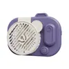 Cámara de Dibujos Animados para Niños Colgante de Cuello Ventilador Pequeño Recargable Mini de Escritorio Tres Velocidades de Viento Ventilador Eléctrico USB Regalo Transfronterizo