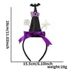 Diadema Divertida de Dibujos Animados para Halloween Accesorios para el Cabello Decoraciones para Fiesta Temática del Festival de Fantasmas Diadema de Murciélago Araña Hebilla para la Cabeza