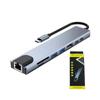 Extensor de concentrador USB C transfronterizo 5 en 1 para MacBook, estación de acoplamiento tipo C para teléfono móvil con PD